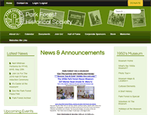 Tablet Screenshot of parkforesthistory.org